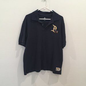 Disney Parks "55th Year" Embroidered Navy Blue Men's Polo, Size L
